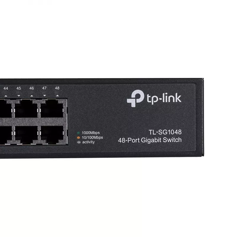 TP-Link TL-SG1048 Nepārvaldāms Gigabitu Ethernet (10/100/1000) 1U Melns