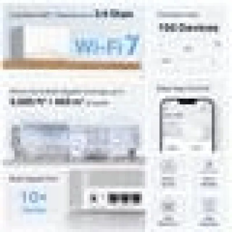 Mesh Wi‑Fi sistēma TP‑LINK Mercusys Halo H25BE (Wi‑Fi 7, Dual‑band 2.4/5 GHz, 2880 Mbps) 2‑pack, 3 iekšējas antenas, balta