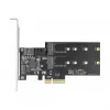 SATA un M.2 PCI Express karte DeLOCK 3 portu SATA un 2 slotu M.2 Key B