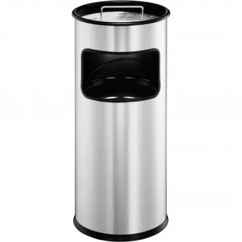 Miskaste Durable 333023 17 l apaļa metāla sudraba