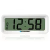 Modinātājpulkstenis BLAUPUNKT CL04WH daudzfunkciju pulkstenis, balts — termometrs, kalendārs, snaudas funkcija, 88×37×21 mm