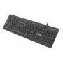 Manhattan spēļu USB tastatūra, Low Force Key Edition, 12 multivides taustiņi, varavīksnes LED fona apgaismojums, USB-A, melna, mazumtirdzniecības kaste (vācu izkārtojums)