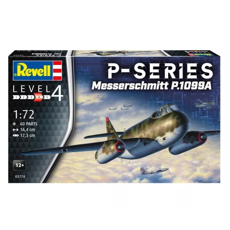 Plastmasas lidmašīnas modelis REVELL Messerschmitt P.1099A-P-SER mērogā 1/72