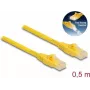 Tīkla Kabelis DeLOCK RJ45 Kabelis Cat.6A U/UTP 0.5m Dzeltens