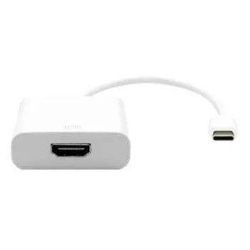 HDMI–HDMI kabelis Garbot 0,2 m balts (USB‑C uz HDMI adaptera kabelis, 20 cm)