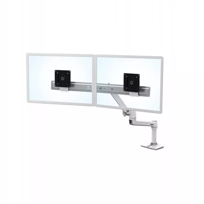 Galda stiprinājums Ergotron LX Series Dual Direct Arm 63.5 cm (25 collas) Balts