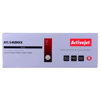 tonera kasete ActiveJet ATL-546BNXX melns, saderīgs ar Lexmark, 8000 lapas, viens iepakojums