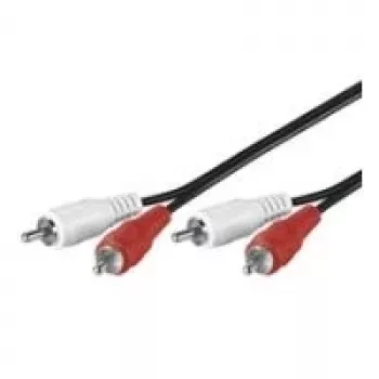 Audio kabelis Goobay AVK 128-250 2,5 m 2 x RCA melns