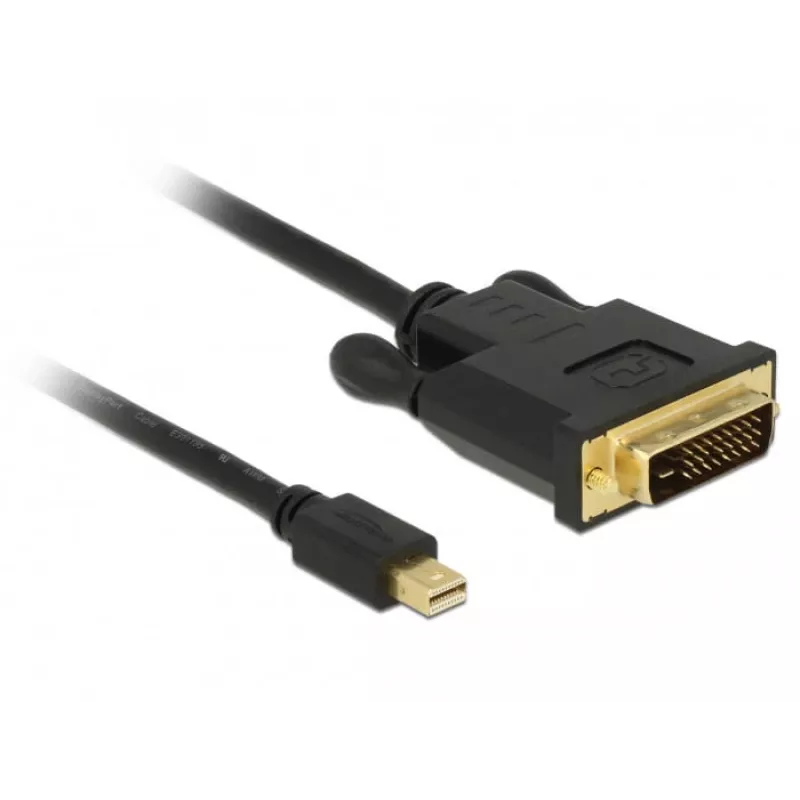 Video kabeļa adapteris DeLOCK 83988 Mini DisplayPort uz DVI-D 1m
