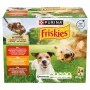 Mitrās suņu barības komplekts Purina Nestlé Friskies Adult ar liellopu gaļu, vistu un jēra gaļu 24 x 85 g, pilnvērtīga barība, 82,5% mitruma