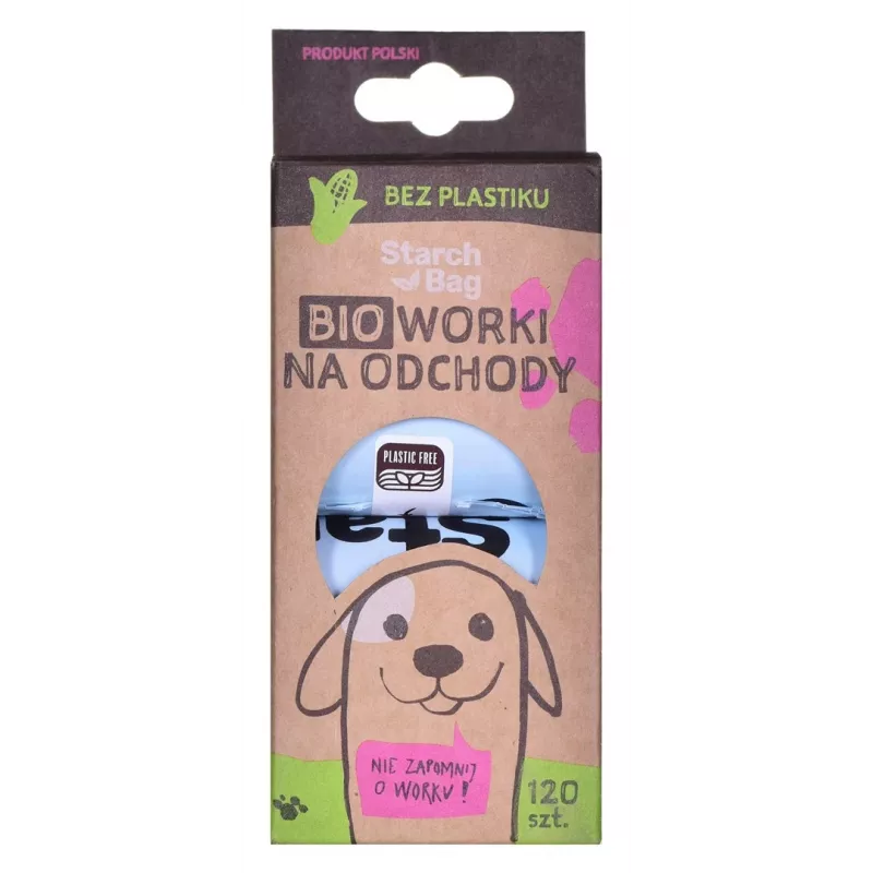 STARCH BAG - Suņu izkārnījumu maisiņi - 8 x 15