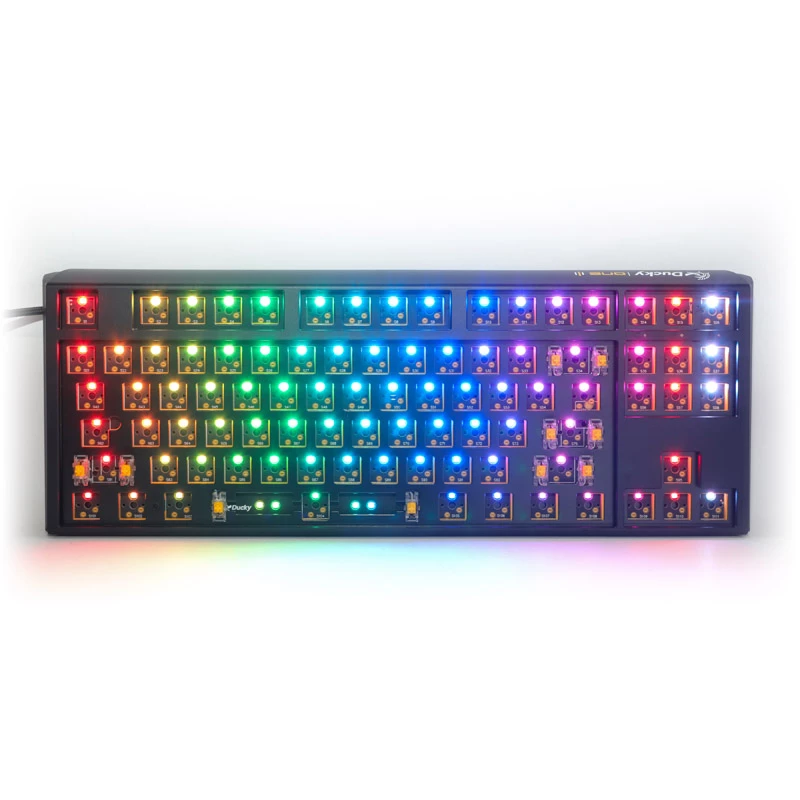 Ducky One 3 Hot-Swap Barebone TKL tastatūra spēlēm USB ASV angļu valodā melna