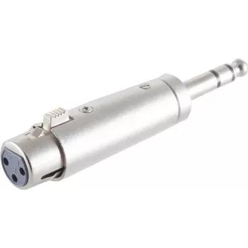 Audio adapteris ShiverPeaks XLR sieviešu uz 6,3 mm (1/4 collas) TRS ligzdu BS55035, stereo savienotājs