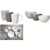 Porcelāna musli bļoda ritzenhoff & breker SUOMI Pelēkzila 140 mm mazgājama trauku mašīnā