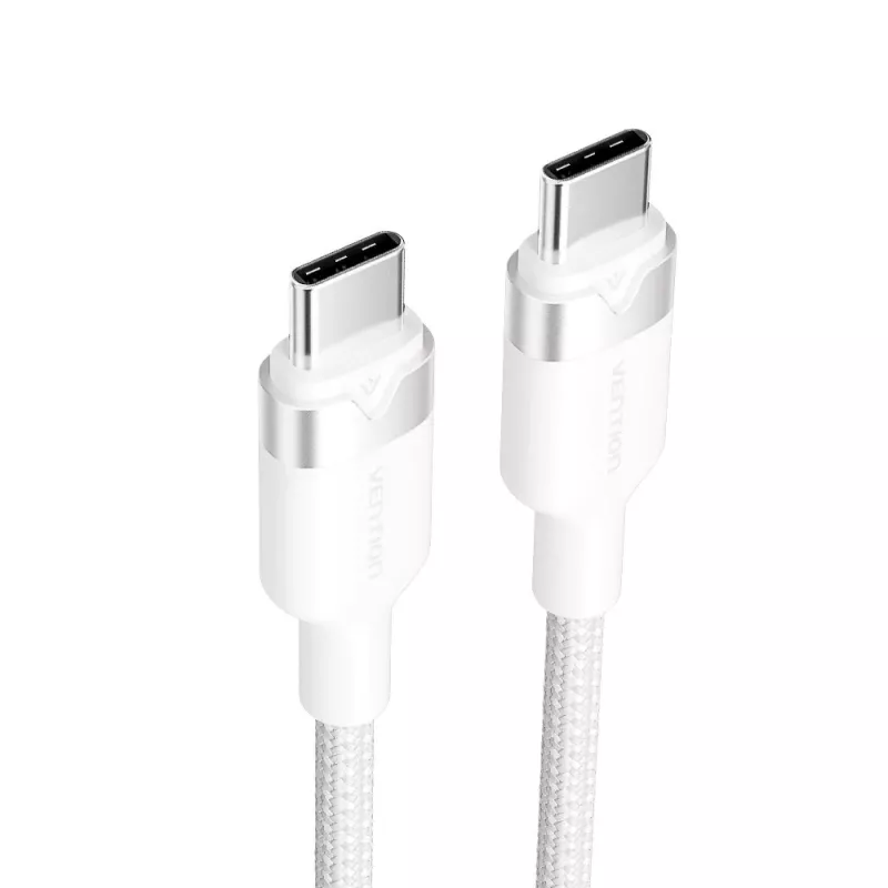 USB C uz USB C kabelis Vention TRW USB 2.0 2 m 0,48 Gbit/s 60 W balts