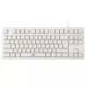 Mehāniskā tastatūra Baracuda Krill balta KRILL-W — kompakts izkārtojums, USB savienojums