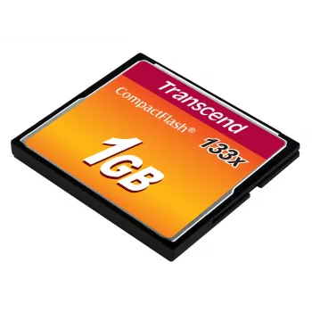 Transcend - Zibatmiņas karte - 1GB - 133x - CompactFlash karte (TS1GCF133)