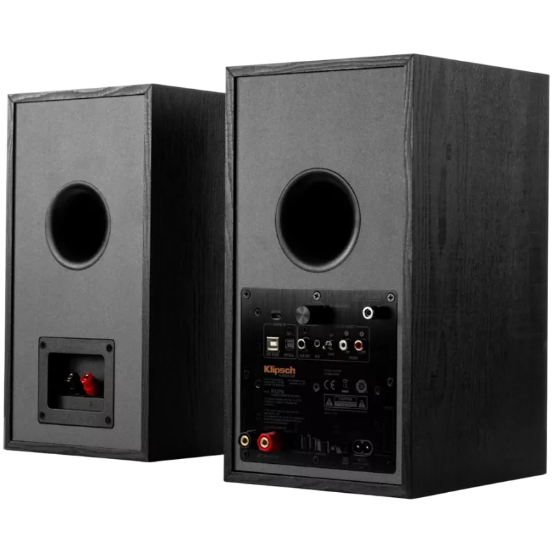 Aktīvais grāmatplaukta skaļrunis KLIPSCH R-51PM — vadu un bezvadu, 120 W, melns/varš