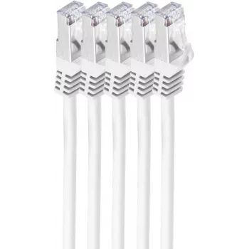 Tīkla kabelis ShiverPeaks BS75513-W-SET5 3m Cat7 S/FTP