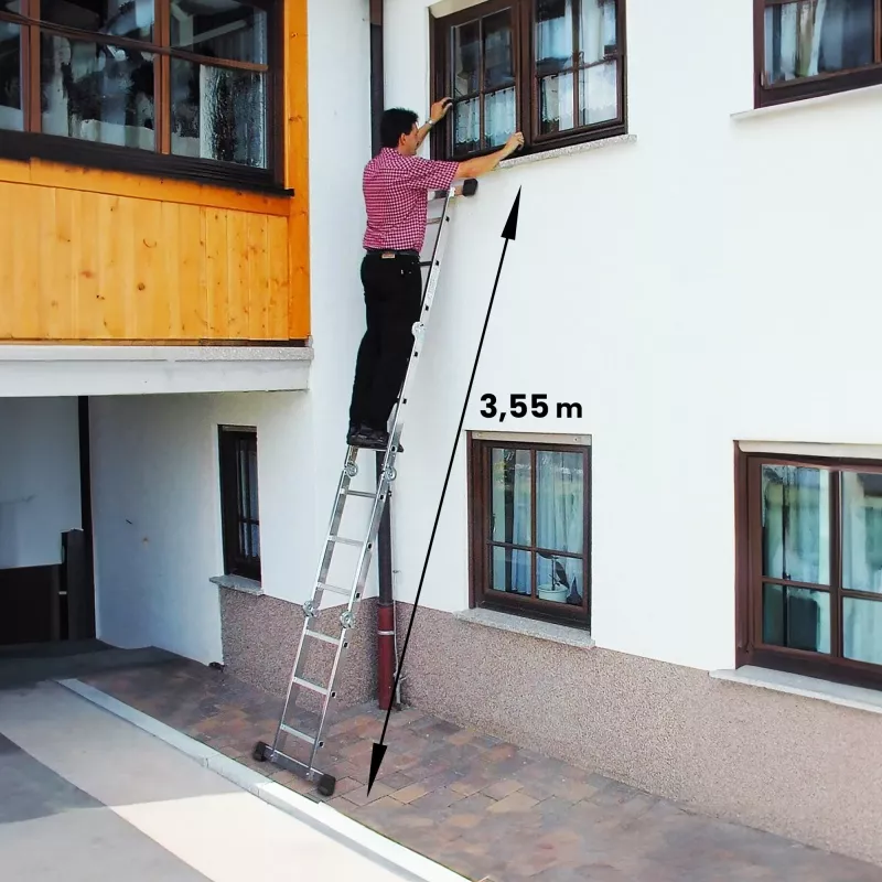 Extralink posmaināmās kāpnes LAD3X4MP 3X4, 3,55 M (+PLATFORMA)