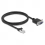 Tīkla kabelis DELOCK 64351 — Cat5e S/UTP (STP), RJ‑45 uz RJ‑45, 1 m, melns