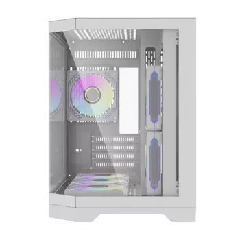 Datora korpuss Darflash FT418 + 6 aRGB ventilatori (balts)