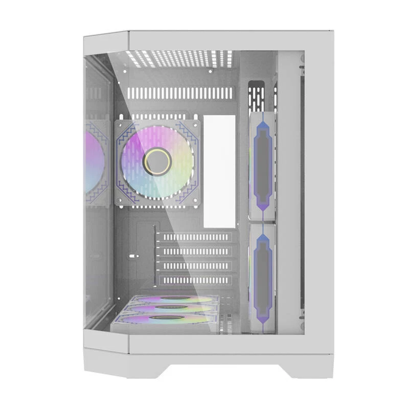 Datora korpuss Darflash FT418 + 6 aRGB ventilatori (balts)