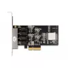 DeLOCK PCI Express x4 karte 4 x RJ45 Gigabit LAN RTL8111 - PCIe - RJ-45 - PCIe 2.0 - Sudrabs - PC - Windows 10 - Windows 11 - Windows 8.1 (88618)