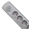 Pārsprieguma aizsargs Qoltec 50272 Pelēks 5 maiņstrāvas ligzdas 230V 3m