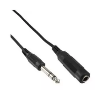 Microconnect AUDNU5 audio kabelis 5 m 6,35 mm, melns