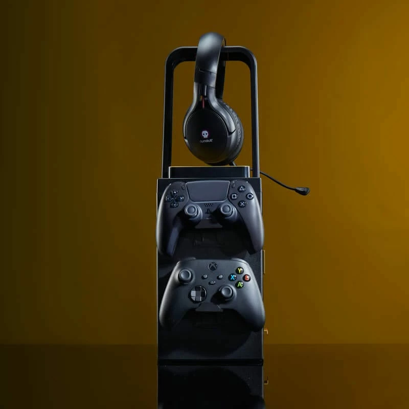 Numskull Games Official Hogwarts Legacy Gaming Locker, diskešu turētājs spēlēm, Xbox, melns, vadu