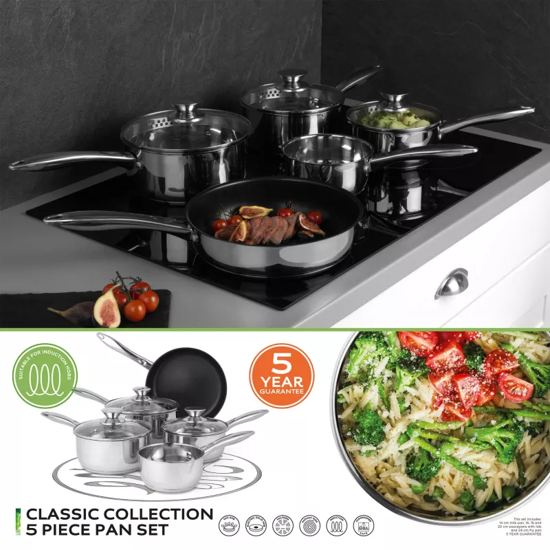 Galda piederumu komplekts Russell Hobbs BW06572EU72 — 5 gabalu nerūsējošā tērauda komplekts