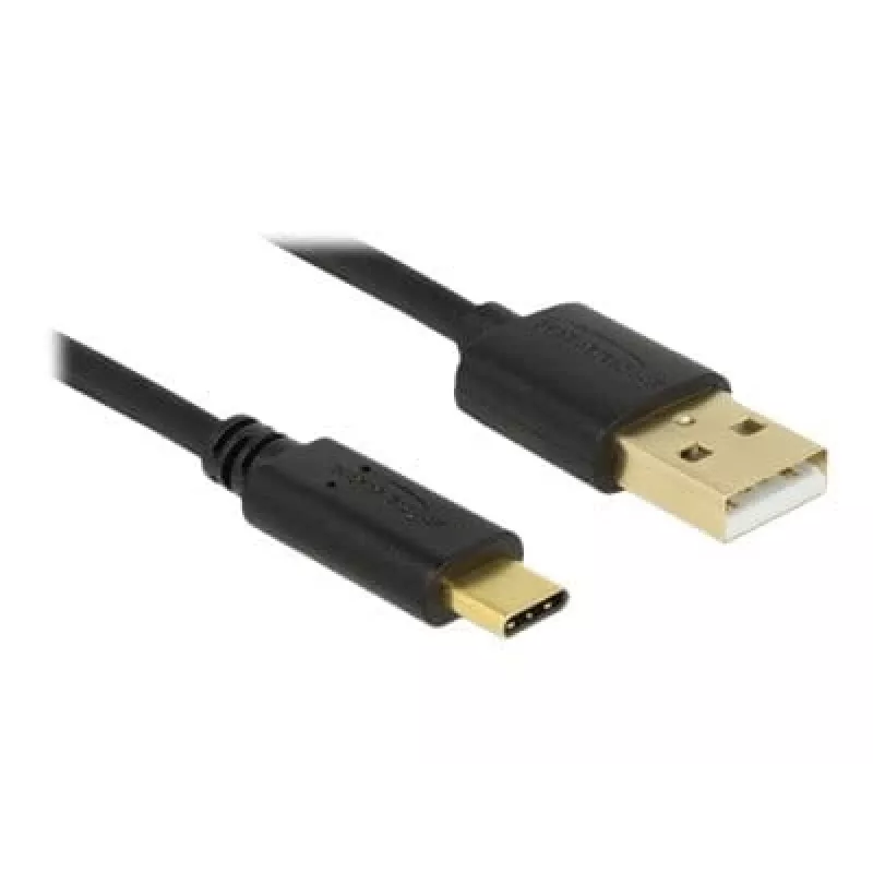 USB kabelis DeLOCK 83669 USB 2.0 4 m USB A USB C melns