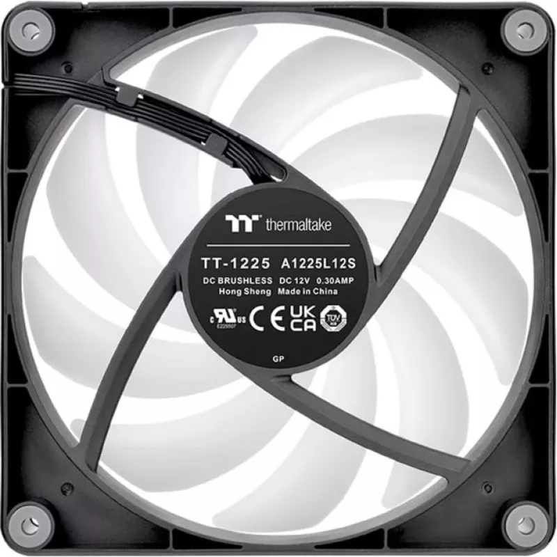 Thermaltake CT120 Reverse ARGB 120mm korpusa ventilatori, 2 gab. komplektā, melni