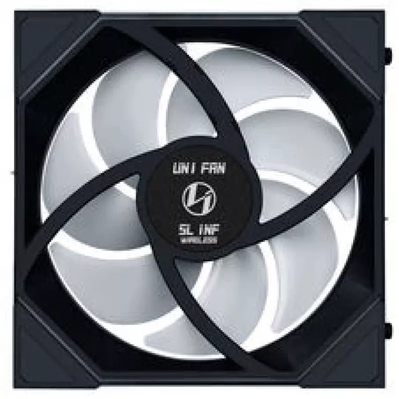 Dzesēšanas ventilators Lian Li UNI FAN SL-INF Wireless ARGB PWM Reverse Blade 140mm melns