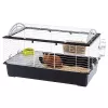 Būris FERPLAST Casita 100 Trušiem un Jūrascūciņām, Metāls/Plastmasa, 960×570×560 mm, Taupe/Balts