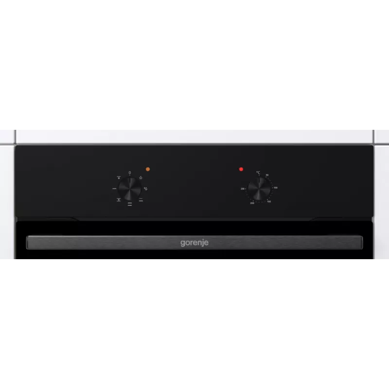 Gorenje cepeškrāsns | BO6615E01B | 60 L | Elektriskā | EnamelClean | Spiedpogas | Augstums 59,5 cm | Platums 59,5 cm | Melna