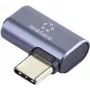 Renkforce USB4® adapteris [1x USB4® spraudnis - 1x USB-C® kontaktligzda] 40 Gbit/s 90° pa kreisi leņķots, alumīnija spraudnis (RF-5245272)