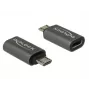 DeLOCK - USB adapteris - USB-C (siev.) uz Micro-USB Type B (vīr.) - USB 3.1 Gen 1 - 2,8 cm - Antracīta (65927)