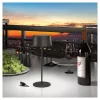 LED galda lampa RealPower TableLight 300 4W melna, saules enerģijas