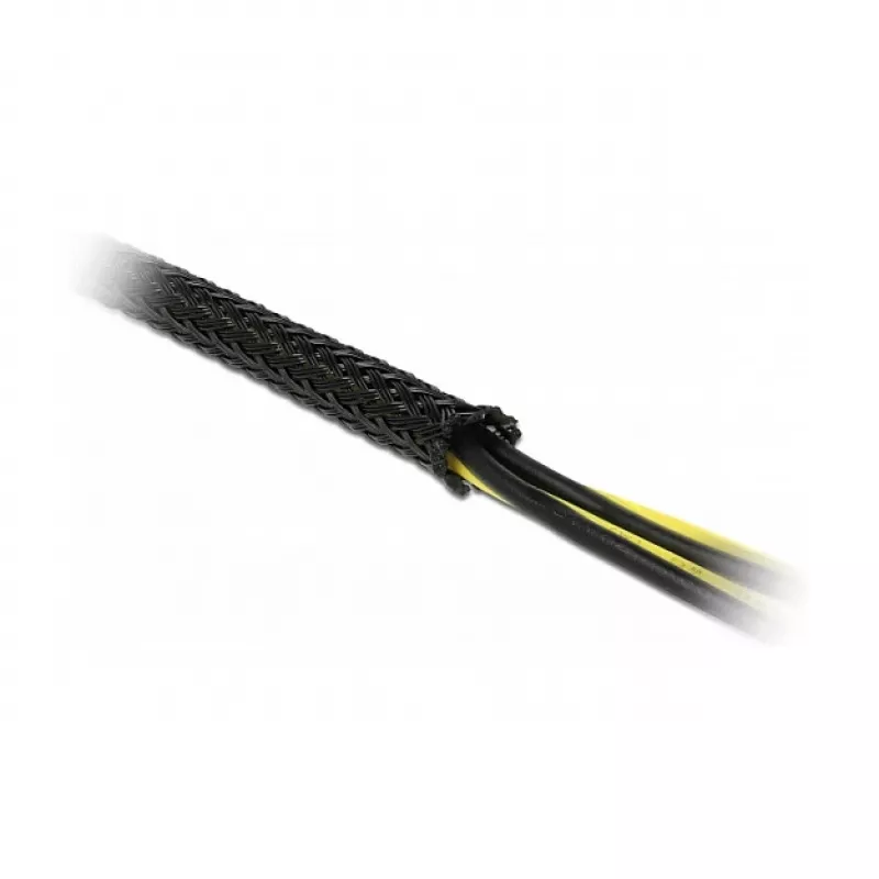 Pītais apvalks DeLOCK 18902 10 m x 12 mm melns