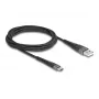 DeLOCK USB kabelis USB 2.0 2 m USB A USB C Melns 81122