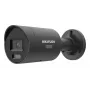 IP drošības kamera Hikvision Pro Series ColorVu 4 MP fiksēta mini lodes veida, 1/1.8 collu CMOS, 111.1° H, 30 fps, vadu, sienas stiprinājums, melna
