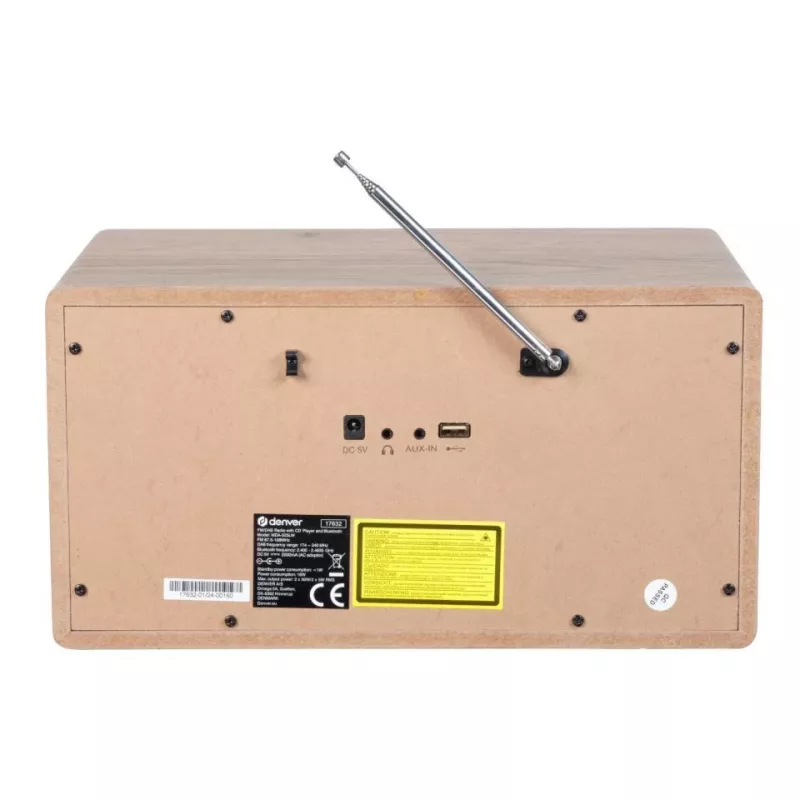 Personīgais CD atskaņotājs Denver MDA-525LW Koks 10W DAB+ FM