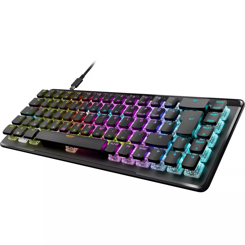 Vulcan II Mini Air, Gaming Keyboard melns, DE-Layout, TITAN II Optical Red