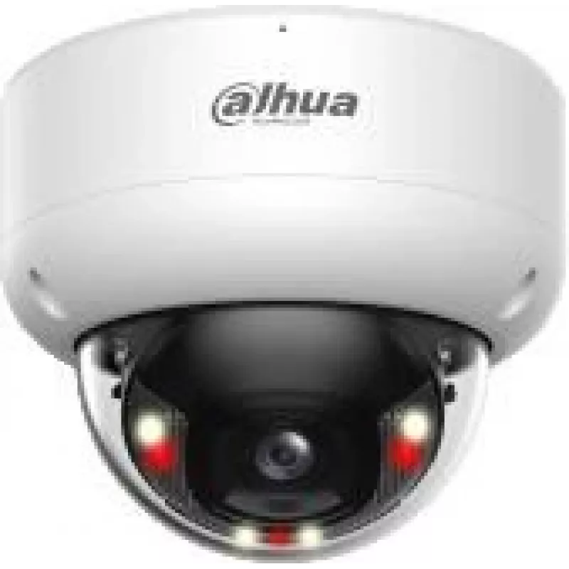 Dahua WizSense kupola IP videokamera IPC-HDBW3849E-AS-IL — 3840×2160, griestu montāža, vadu, melna