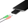 USB3.2 audio adapteris USB-C/vīr. uz 2x 3,5 mm/ligzdu 7.1