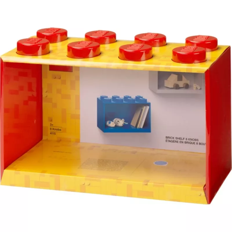 Room Copenhagen LEGO Brick Shelf 8 Shelf 41151730 (sarkans)
