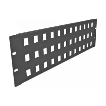 Keystone panel DeLOCK 19 collu Keystone ielāpu panelis 48 porti 3U melns