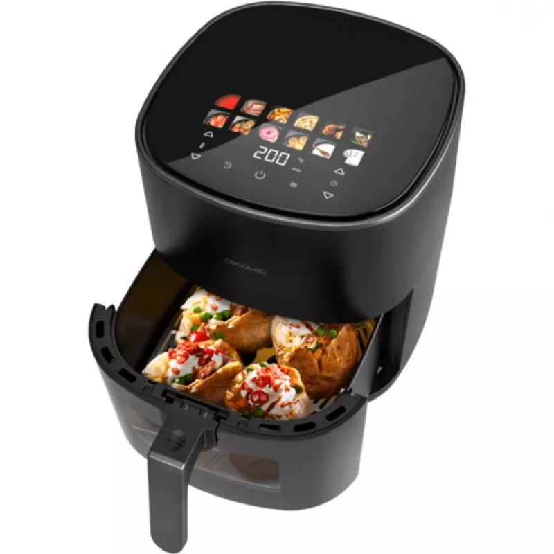 Karstā gaisa fritieris Cecotec Cecofry&Grill Duoheat 6500, 6,5 L, 2200 W, skārienjūtīgs LCD, melns